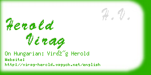 herold virag business card